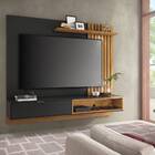 Home Suspenso Camille 180cm Tv 65" Preto Fosco Noce Milano Bn