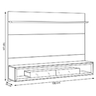 Home Suspenso Decorativo 180cm Com Espelho Reyna Freijó/off W