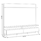 Home Suspenso Decorativo 182cm Easton Freijó/off White G29 -