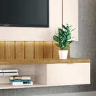 Home Suspenso Letícia Tv 55 180cm 2 Portas Off White Carvalho