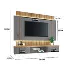 Home Suspenso Lígia Tv 55 180cm 2 Portas Cinza Moonstone Frei