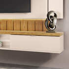 Home Suspenso Lígia Tv 70 220cm 2 Portas Off White Carvalho I