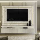 Home Suspenso Olimpia Tv 75 2 Gavetas Calacata Off White Bnn