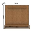 Home Suspenso Painel de Parede Madeira Ripado com Nicho Sala