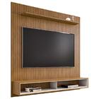 Home Suspenso Painel de Parede Madeira Ripado com Nicho Sala