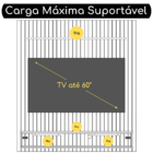 Home Suspenso Painel de Parede Madeira Ripado com Nicho Sala