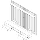 Home Suspenso Painel de Parede Ripado Madeira Maciça Sala Est