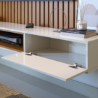 Home Suspenso Painel de Parede Ripado Madeira Maciça Sala Est