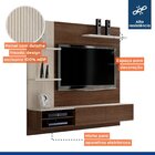 Home Suspenso Para Tv Montana Valdemóveis Chocolate/off White