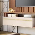 Home Suspenso Self Tv 55" 160cm 1 Porta Nature Off White Bnn