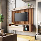 Home Suspenso Self Tv 55" 160cm 1 Porta Nature Off White Tana