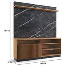 Home Theater Alice 160cm Tv 65" Noce Milano Grigio Fosco Bnn