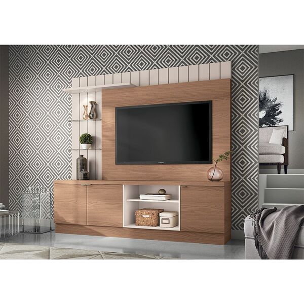 Home Theater Apolo Nature/off White - Hb Móveis