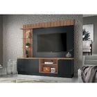 Home Theater Apolo Nature/preto - Hb Móveis