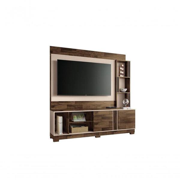 Home Theater Auge Deck / Off White - Hb Móveis