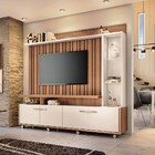 Home Theater Decorativo Perseu Tv Até 60 Com Led Nature/off W