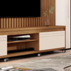 Home Theater Duas Portas Com Dobradiças Metálicas Uma Pratele