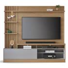 Home Theater Helena 200cm Tv 65" Freijó Cinza Fosco Bnn Decor