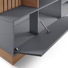 Home Theater Helena 200cm Tv 65" Freijó Cinza Fosco Bnn Decor