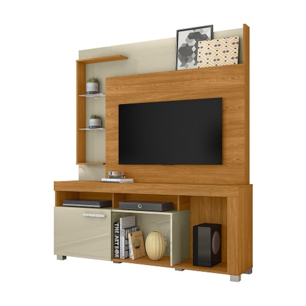 Home Theater Icaro Cumaru/opala – Madetec Móveis