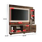 Home Theater Livelo Tv 55 180cm 2 Portas Deck Off White Bnn D