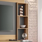 Home Theater Livelo Tv 55 180cm 2 Portas Freijó Cinza Moonsto