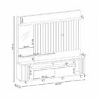 Home Theater Luar Off White / Carvalho Intense - Fdecor