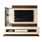 Home Theater Lumus Com Led 210cm Tv 60 Creme Caiena Tana Decor