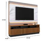Home Theater Maraisa 210cm Tv 70" Noce Milano Calacatta Preto