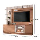 Home Theater Marcela Tv 60 200cm 3 Portas Nature Off White Ta