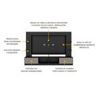 Home Theater Moscou P/tv Ate 65" C/suporte Universal Preto/la