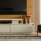 Home Theater New Apolo Tvs Até 75” Cinamomo Off White 653140