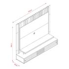 Home Theater Painel Bancada Frizz Presence 1.6 Led 2 Portas S