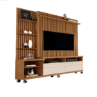 Home Theater Para Sala Com Três Prateleiras Laterais Quatro N