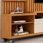 Home Theater Para Sala Com Três Prateleiras Laterais Quatro N