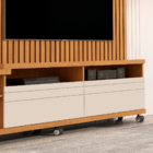 Home Theater Para Sala Com Três Prateleiras Laterais Quatro N