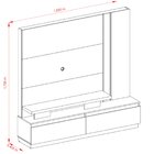 Home Theater Para Tv 75 Polegadas Com 2 Gavetas New Ártemis C