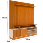 Home Theater Para Tv De 65' Porta De Correr Hades Cinamomo/of