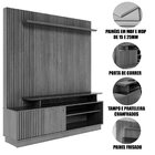 Home Theater Para Tv De 65' Porta De Correr Hades Cinamomo/of