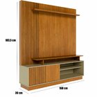 Home Theater Para Tv De 65' Porta De Correr Hades Cumaru/opala