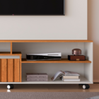 Home Theater Para Tv De Até 55 Polegadas Uma Gaveta Duas Prat