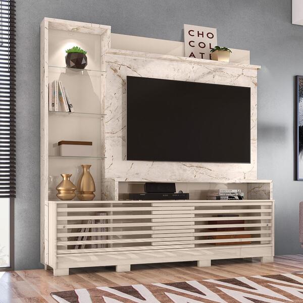 Home Theater Para Tvs Até 55 Polegadas Aldin Calacata Off-whi