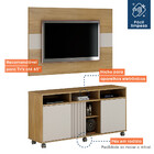 Home Theater Rack Painel Para Tv Até 50 Polegadas Sala Quarto