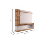 Home Theater Ripado Led Tvs 65 Polegadas 1 Porta 4 Nichos Fre