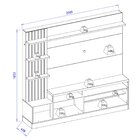 Home Theater Ripado Led Tvs 65 Polegadas 1 Porta 4 Nichos Fre