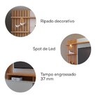 Home Theater Ripado Led Tvs 65 Polegadas 1 Porta 4 Nichos Fre