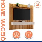 Home Theater Suspenso Em Mdf Ripado Maceió Cinamomo/off White