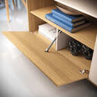 Home Theater Timber Tv 50 136cm 2 Portas Freijó Off White Tan