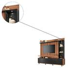 Home Theater Titan Tv 60 200cm 4 Portas Nature Preto Bnn Decor