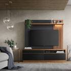 Home Theater Valentina 180cm Tv 70" Noce Milano Preto Fosco B